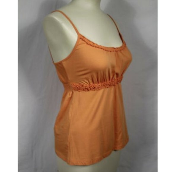 Ann Taylor LOFT Orange Spaghetti Strap Tank SP - Picture 2 of 5